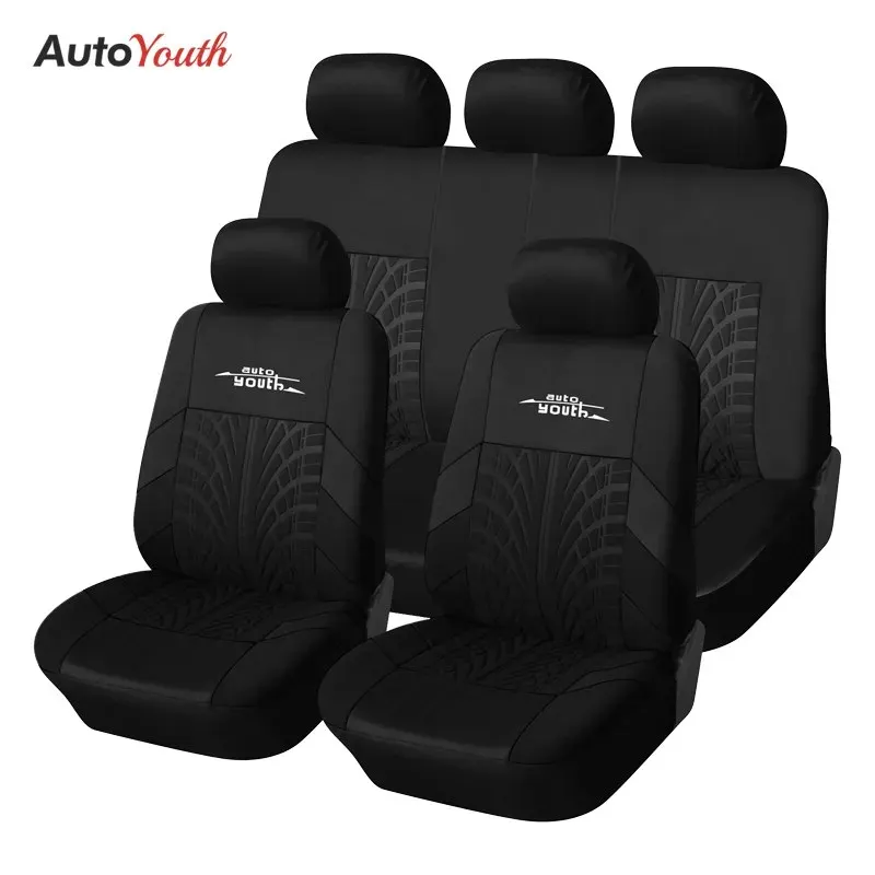 AUTOYOUTH Car Seat Covers Set Universal Fit Most Car covers with Tire