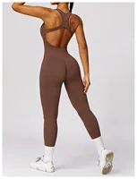 Sexy Back V Jumpsuit Gym Set Women Training Yoga Suit Sportswear Women Sports Jumpsuit Fitness Rompers Stretch Workout Bodysuits - Image 5