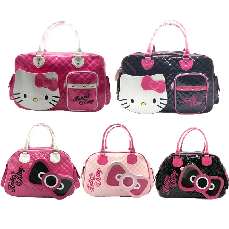 

Аниме Hello Kitty Детская сумка мультфильм Hellokt для девочек сумка-мессенджер через плечо сумка Kawaii Портативная Сумка-тоут для покупок Рождественский подарок