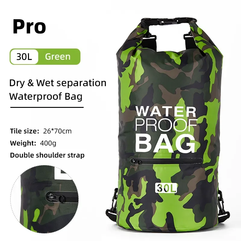 Drawstring Backpack Set: Multi-Size Portable Dry Bags for Outdoor Adventures and Sports Activities