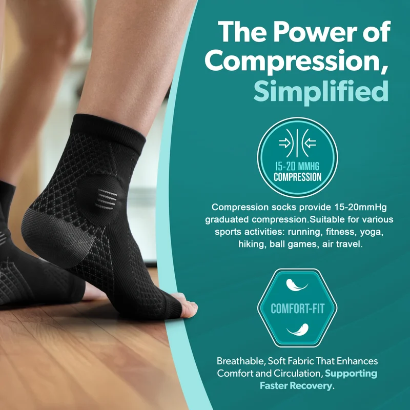 1Pair Ankle Compression Socks,Compression Foot Sleeves