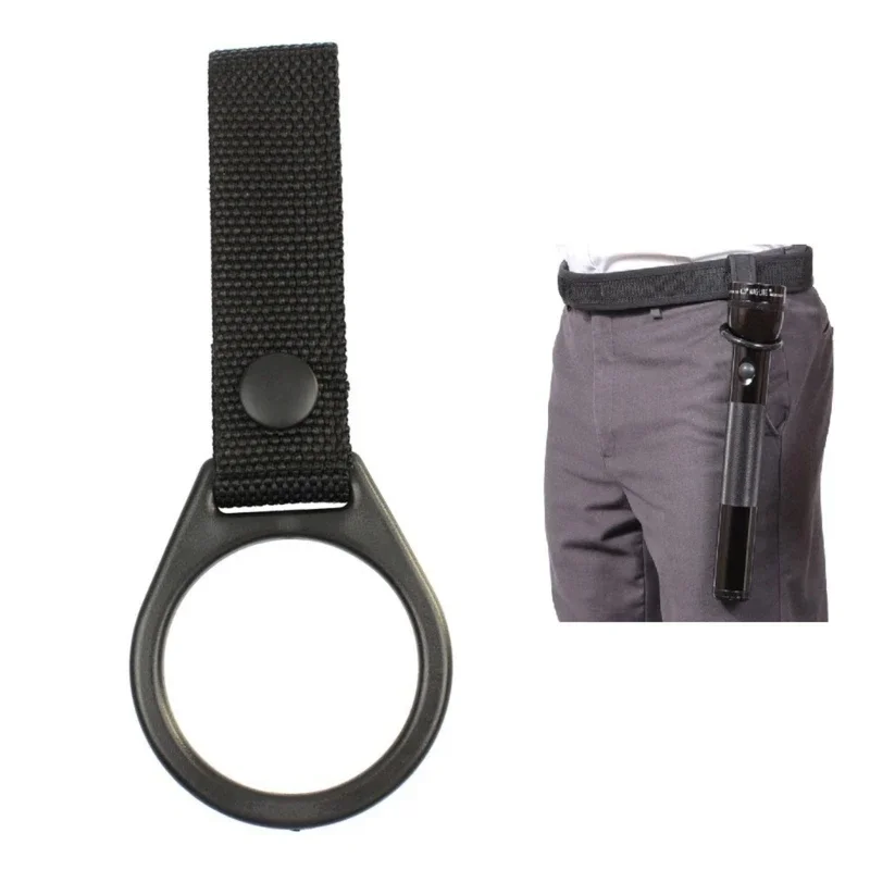 Outdoor Slide-On Duty Belt Ring Maglite C Cell Flashlight Holder for Duty Belt Vest Backpack Hunting Hanging Tools 4