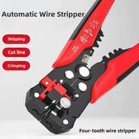 Crimper Cable Cutter Adjustable Automatic Wire Stripper Multifunctional Stripping Crimping Pliers Cable Wire Electrician Tools