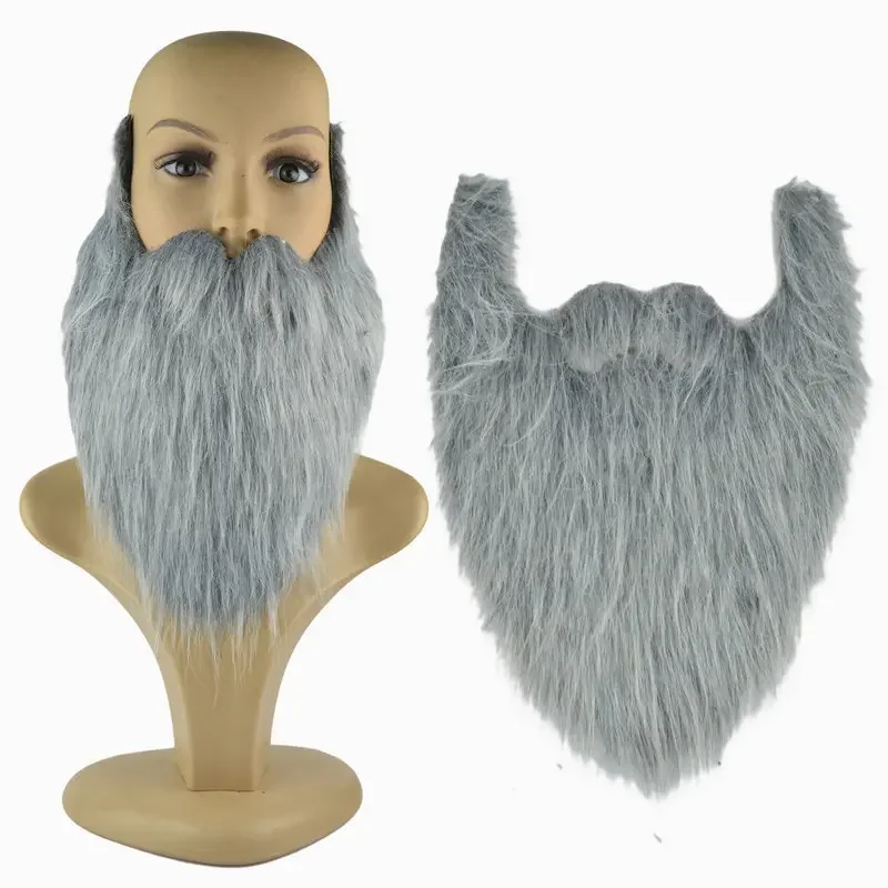 

1pc DIY Fancy Dress Fake Beard Long Fluff Beards Cosplay Costume Props Santa Claus Beard Eyebrows Mustache Christmas Party Suppl