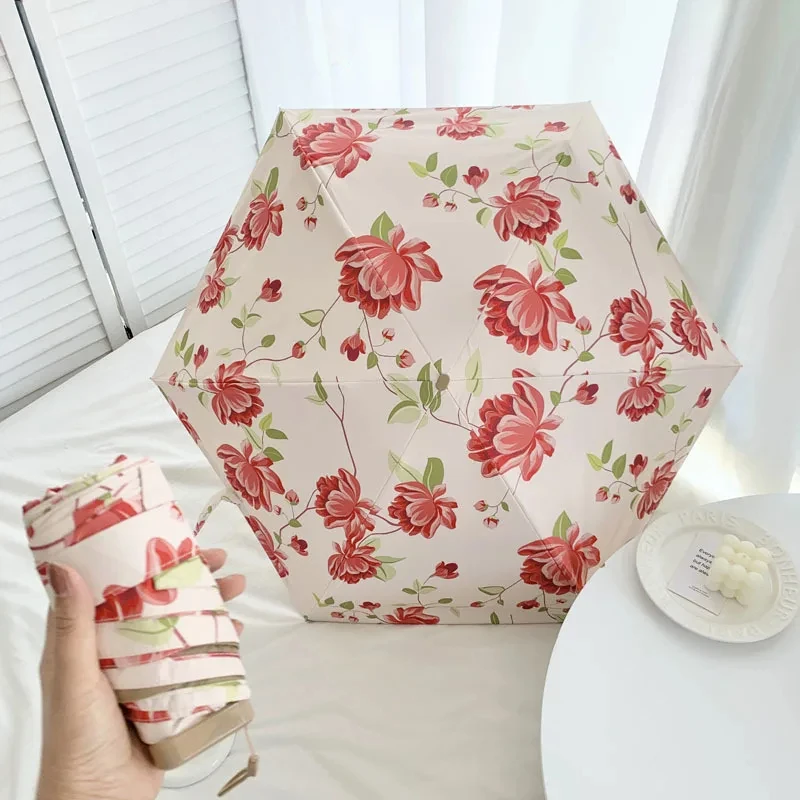 Ombrello Pieghevole Compatto Da Viaggio Donna/Uomo – Portatile Leggero Antivento Con Protezione UV E Apertura Automatica