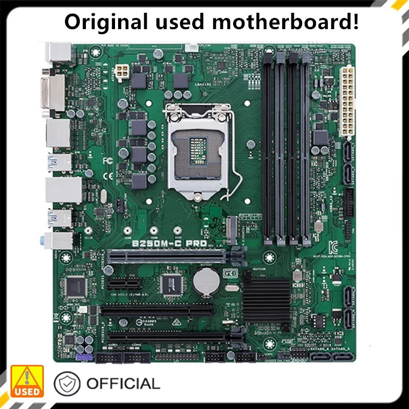 

For PRIME B250M-C PRO M-ATX Original Used Desktop Intel B250 64GB DDR4 Motherboard LGA 1151 i7/i5/i3 USB3.0 SATA3