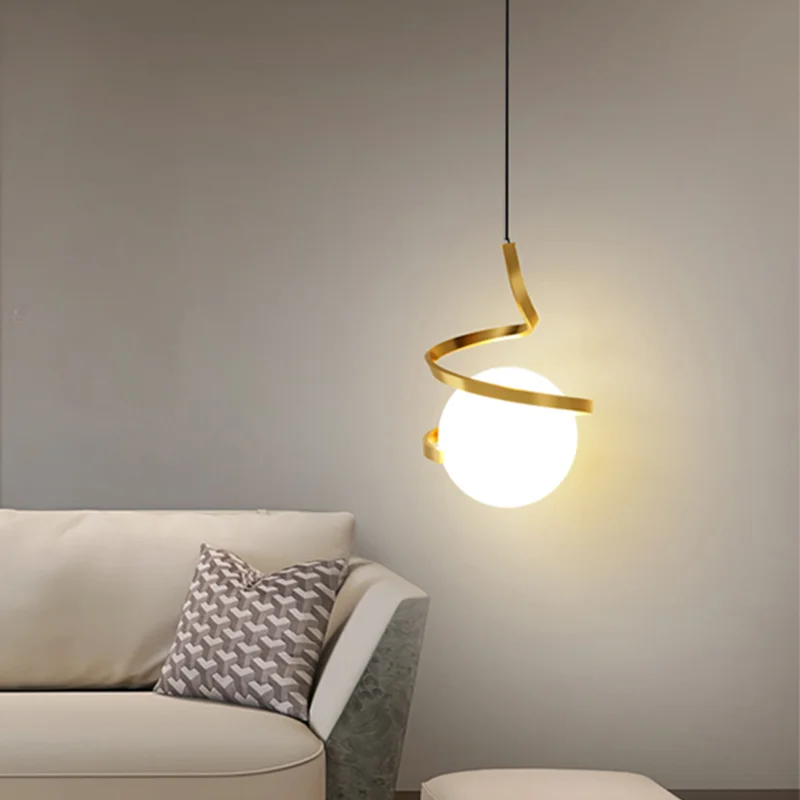 

Nordic LED Pendant Lights Indoor Lighting Glass Hanging Lamp For Home Dining Tables Bedside Kitchen Living Room Decoration Light