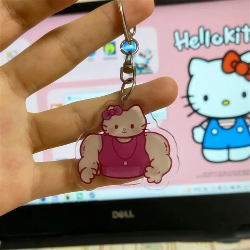 Plush Keychain Key Chain Bunny Keychain Balloon Dog Keychain Hello Kitty Sanrio Keychain Anime Kuromi My Melody Acrylic Keyring Kawaii Cinnamoroll Pochacco Pendant Christmas Gifts