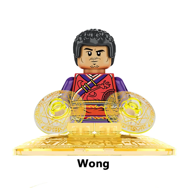 Disney Doctor Strange Scarlet Witch Moon Knight Wong Building Block Dormammu Hulk Ultron Carter Professor X Brick America Chaves O-KF1682