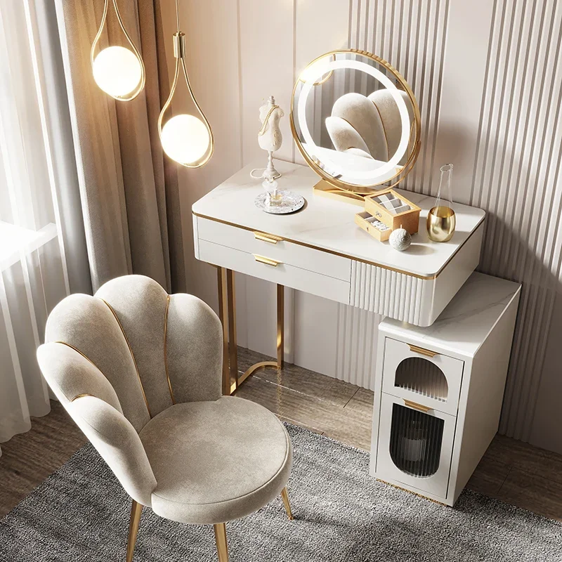 

Set Bedroom Dressing Table Organizer Drawer Makeup European Modern Dressing Table Luxury Nordic Vestidores Chinese Furniture