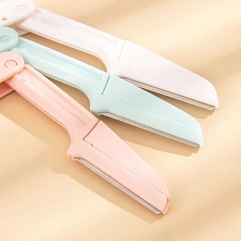 1pc/3pcs Portable Eyebrow Trimmer - Foldable Epilator Set Facial Shaver Beauty Tools Eyebrow Trimmer 2