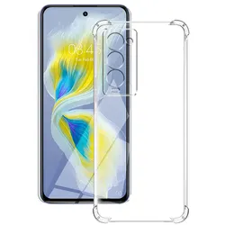 Clear Shockproof Silicone Soft Phone Cover - Transparent  Coque for Tecno Camon 18 (Shockproof Case)