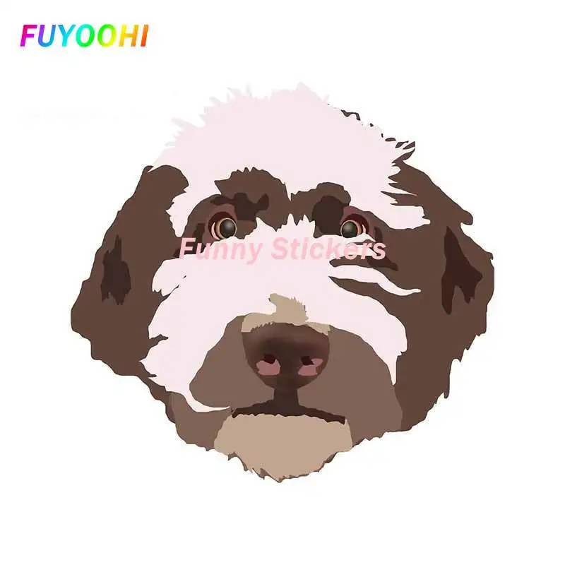 FUYOOHI Play Stickers Labradoodle Motorcycle Car Stickers Laptop Fine