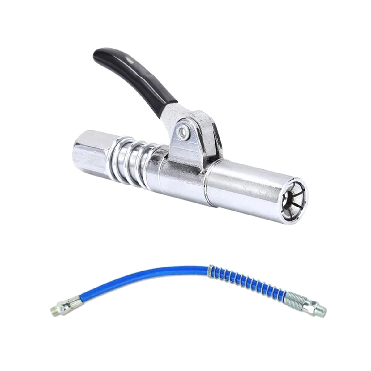 

Grease Nipple Coupler Manual Grease Pump Head Syringe Nozzle Oil Filling Tool Grease Nipple Fittings with 30cm Hose