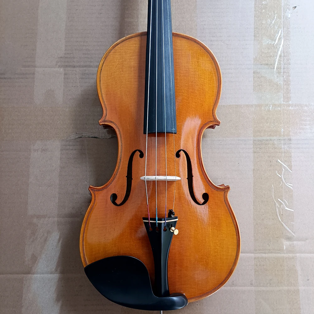 Full Size handmade violin 4/4 3/4 solid wood Spruce Panel Maple Back violino Professional playing instrument with Case + bow