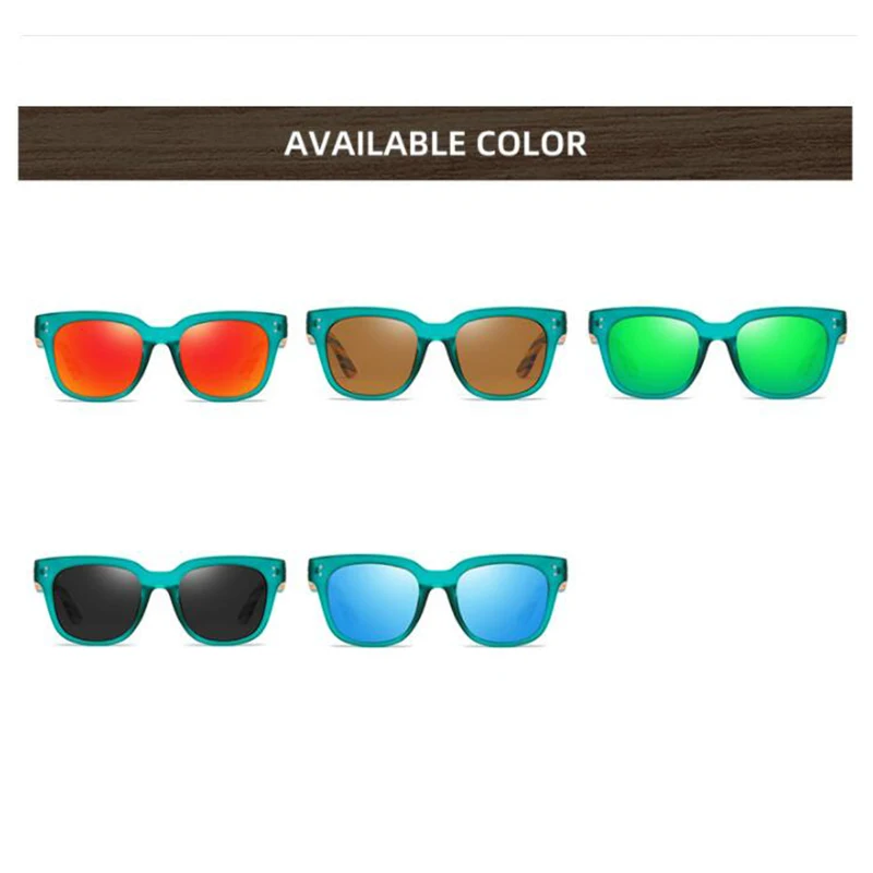 

Retro Polarized Color Driver Glasses Bamboo And Wood Sunglasses Trendy Street Proof Decorative For Man Women Driving Glasses