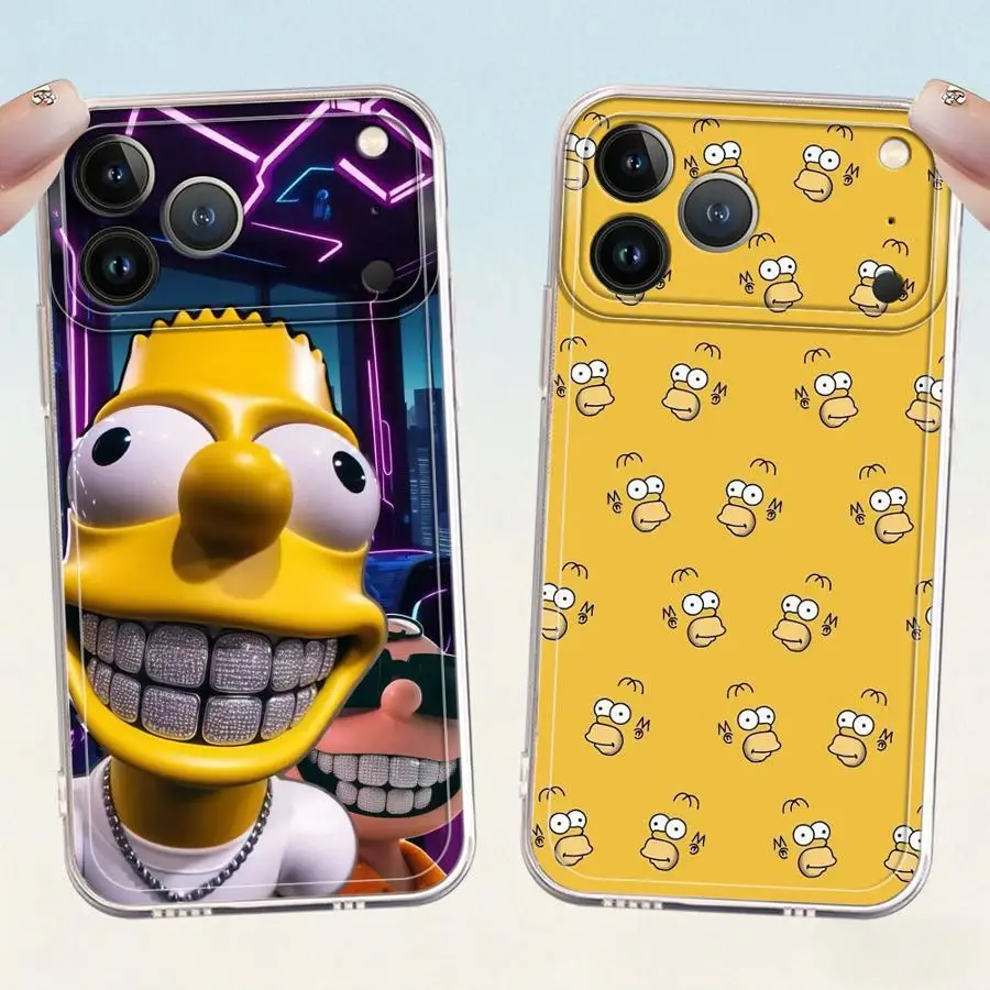 The Simpsons Cartoon Soft Phone Cover Case