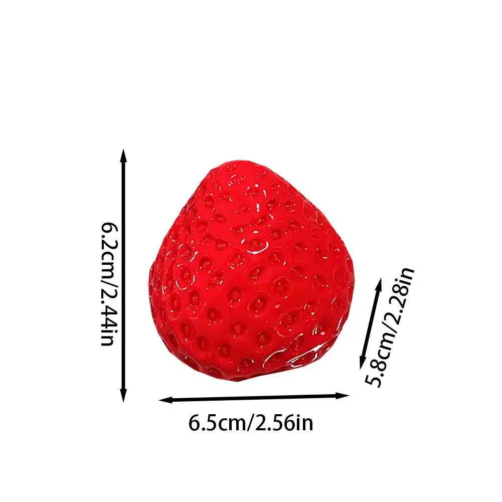Cute Strawberry Squeeze Toy Silicone Squeeze Toy TPR Fidget Sensory Stress Relief Vent Joking Stress Relief Funny fidget toys anti stress toy decompression toy squishy toys sensory toys release pressure toy stress relieving toy