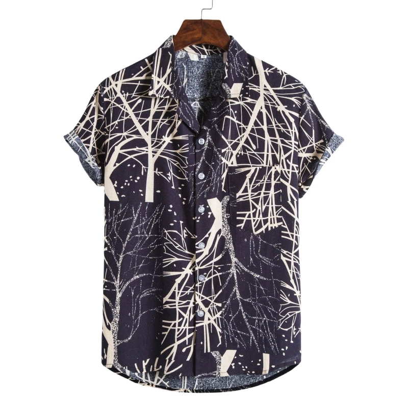T-shirt Men Clothing Luxury Men's Shirt T-shirts Man Free Shipping Fashion Blouses Social Hawaiian Cotton High Quality Oversize