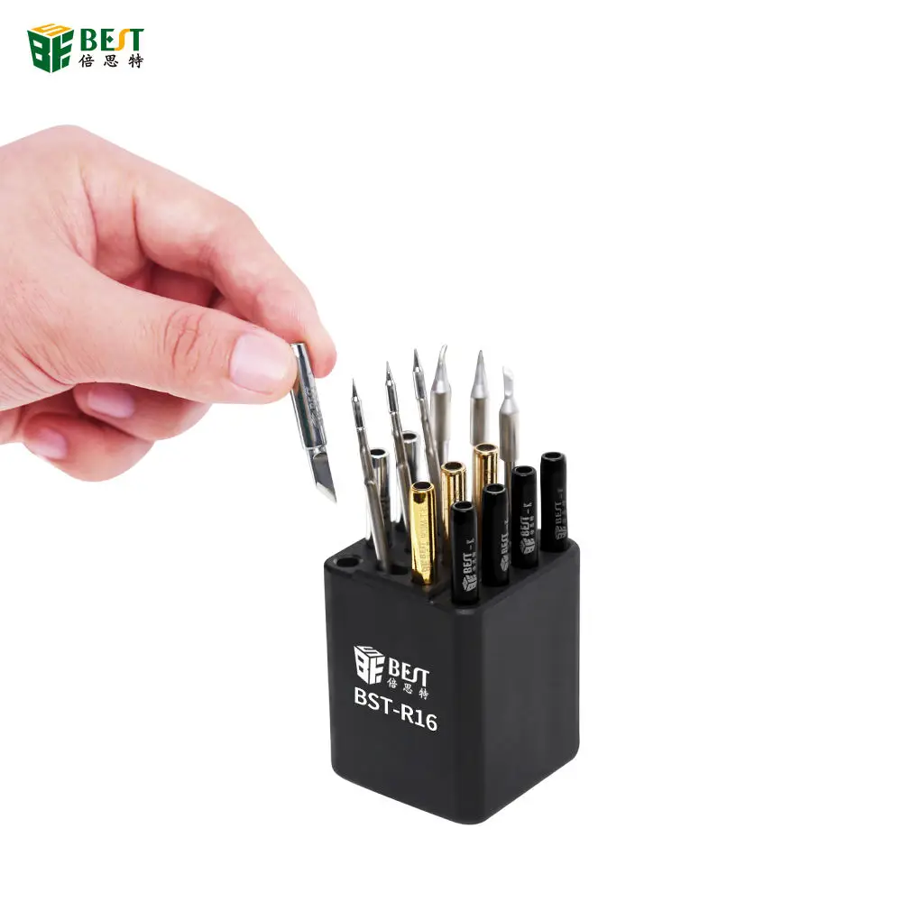 BST R16 soldering iron tip Storage Box Heating Element Soldering Iron Organizer AliExpress
