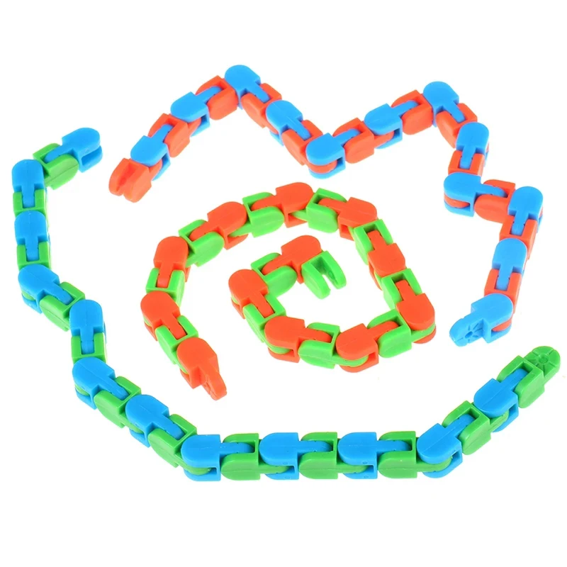 Wacky Track Fidget Snap And Click Sensory Autism Toy Kids Anxiety Stress Reliever Party Gifts Juguetes Antiestres Ansiedad