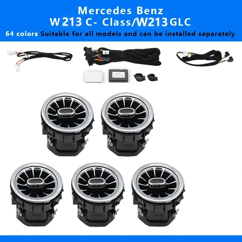 7 個インテリアアンビエントライト 64 色メルセデス · ベンツ C クラス