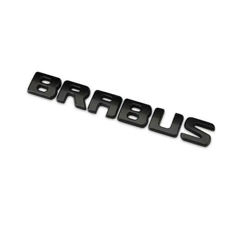 Per Mercedes-Benz Brabus Letters Emblem Car Portellone Targhetta Adesiva Nera