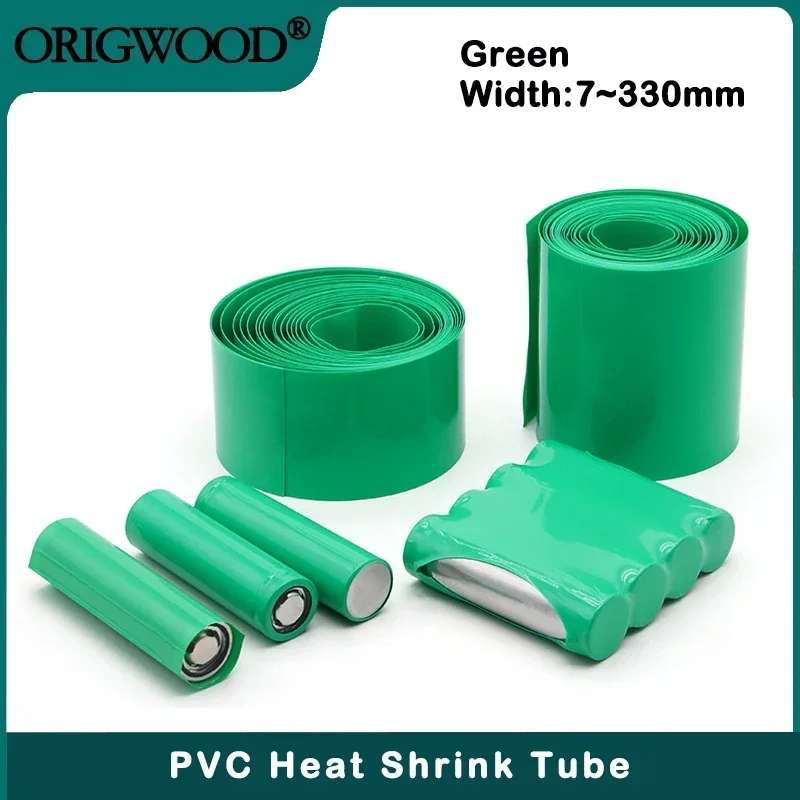 18650 Lipo Battery PVC Heat Shrink Tube Pack 1M-20M Insulated Film Wrap Lithium Case Protection Cable Sleeve 7mm ~ 330mm