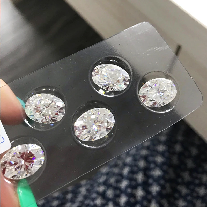 [ Full Size 0.1-30ct ] D Color Oval Moissanite Loose Stone GRA Certificated Lab Grown Moissanite Diamond For Jewelry