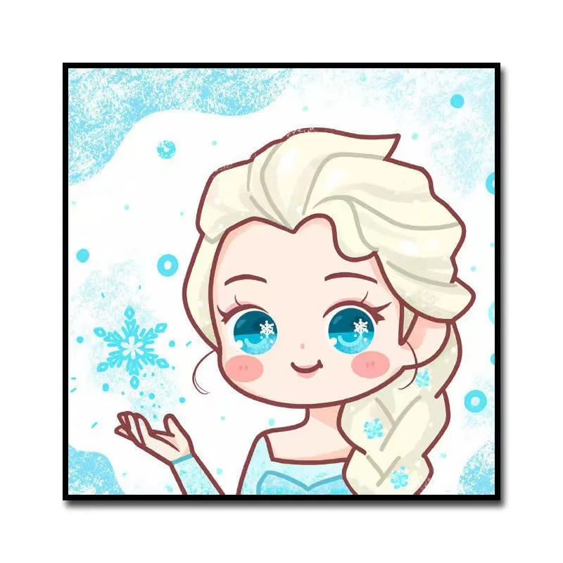 Diamond Painting Disney 5D DIY Diamond Drawing Cartoon Animation Snow White Princess Elsa Complete Diamond Cross Stitch Children's Hand Painting