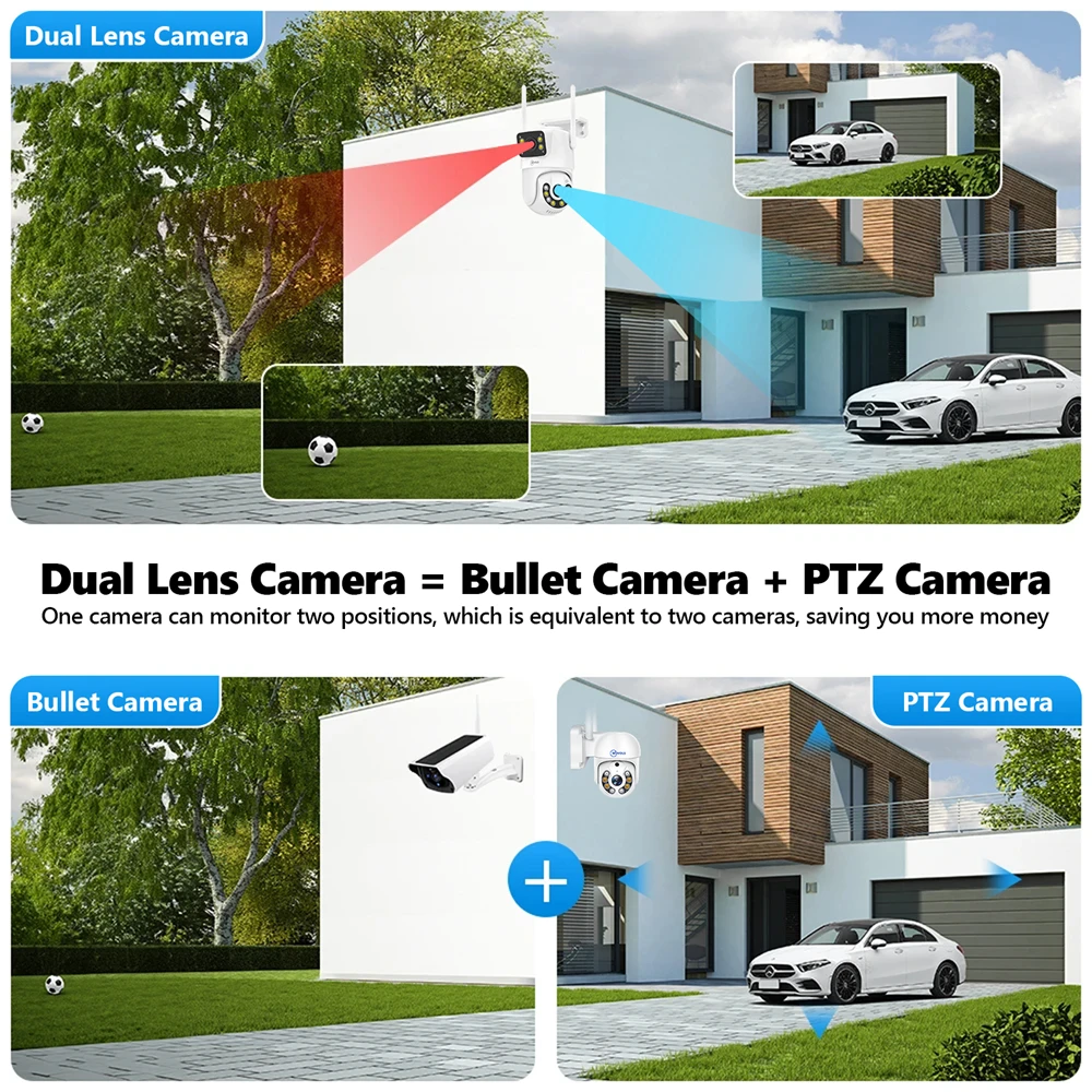 Movols 1080P PTZ IP Camera Two-way Audio WIFI Wireless Smart Tracking Security S