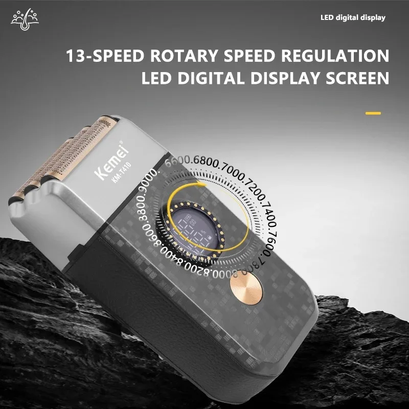 케메이 T410 포일 헤드 쉐이버 트리플 블레이드 전기면도기 헤드 트리머 남성용 방수 면도기