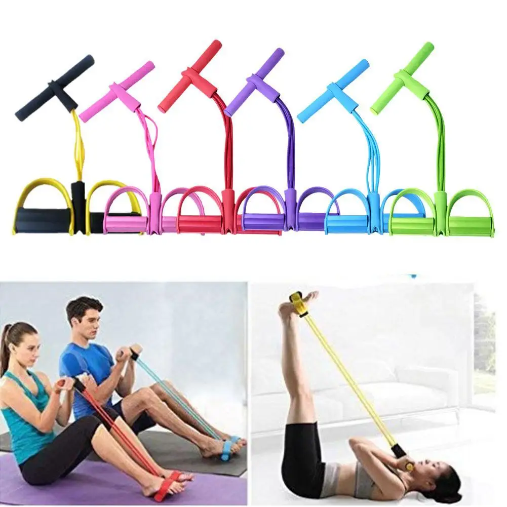 

Pedal Resistance Band Latex Bodybuilding Expander Exercise Sit Up Equipment Tension Band Yoga Stretching Tummy Trimmer Pull Rope