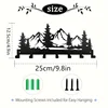 Charming Metal Forest Key Hook - Easy Install Wall Mount for Towels, Hats & Purses | Stylish Entrance & Bathroom Decorative 2