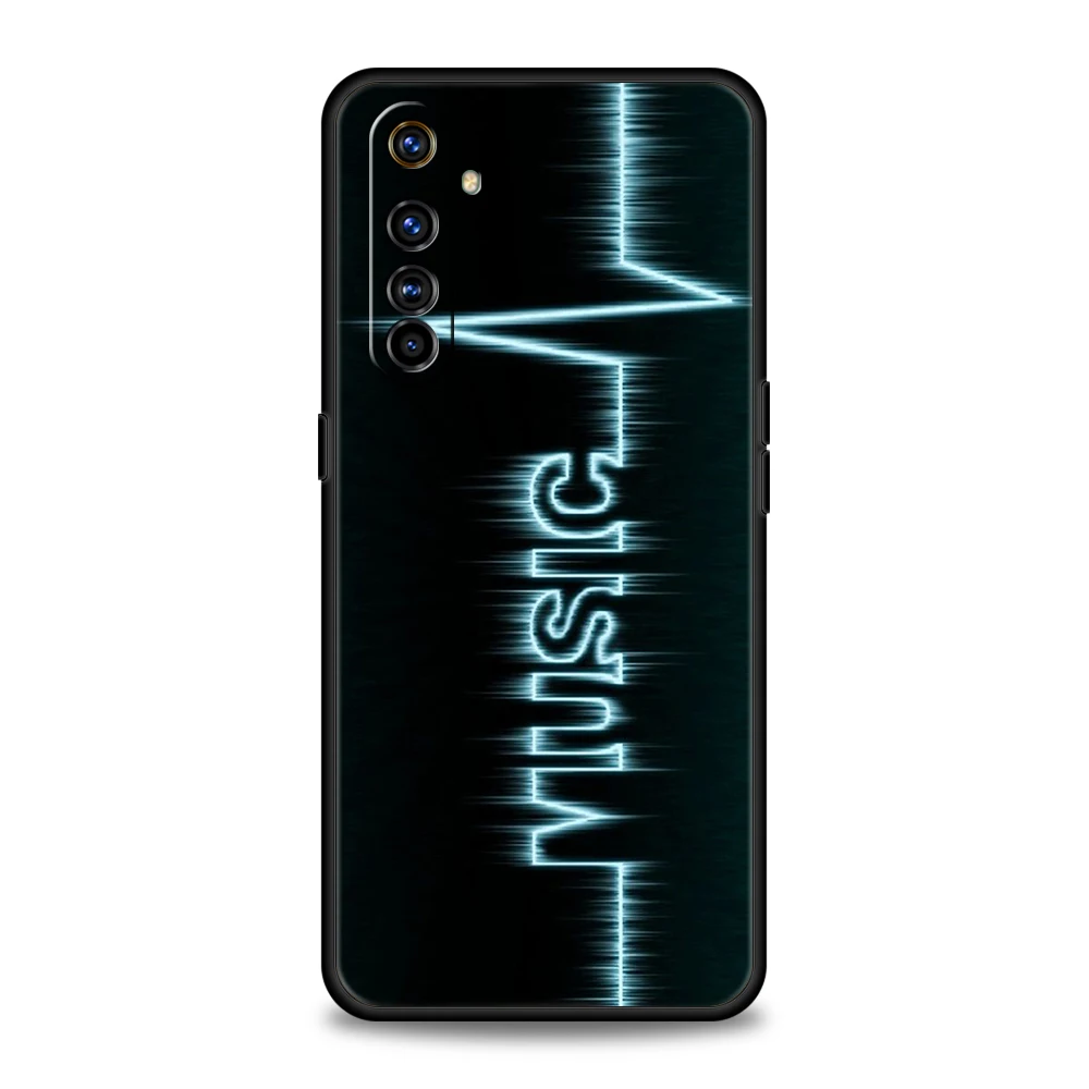 Stylish Music-Themed Soft TPU Phone Case Cover