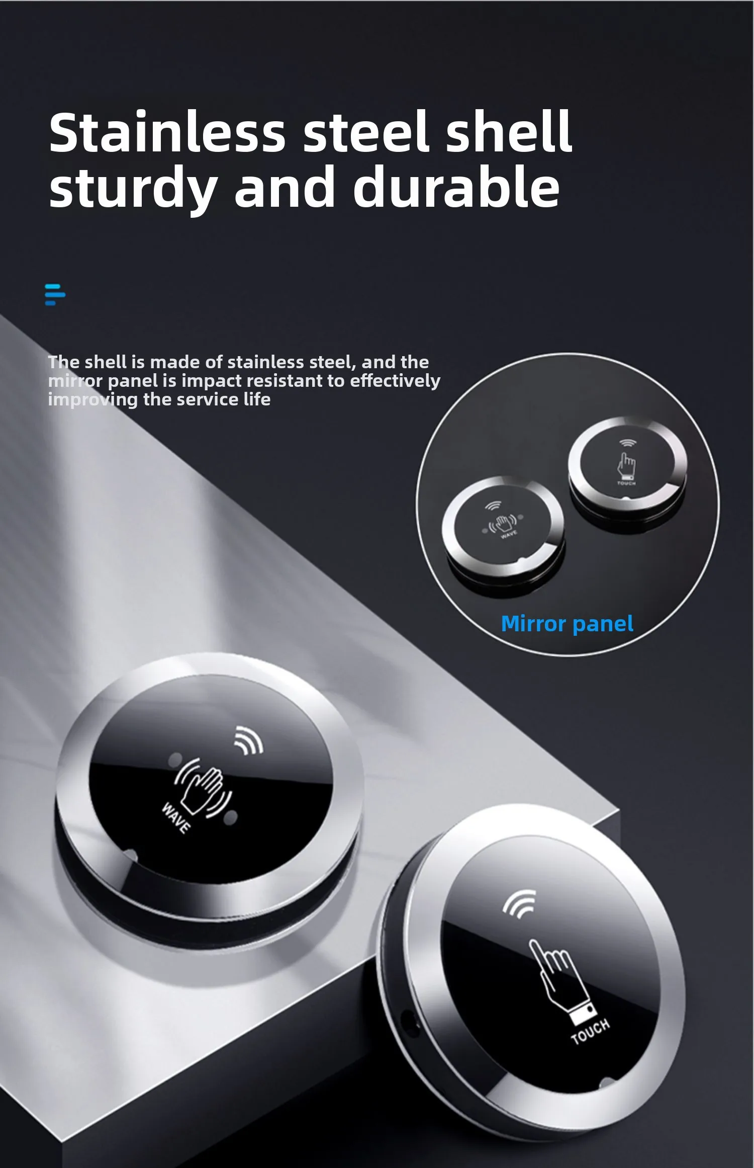 automatic door wireless hand-press switch wireless door opener remote control bu