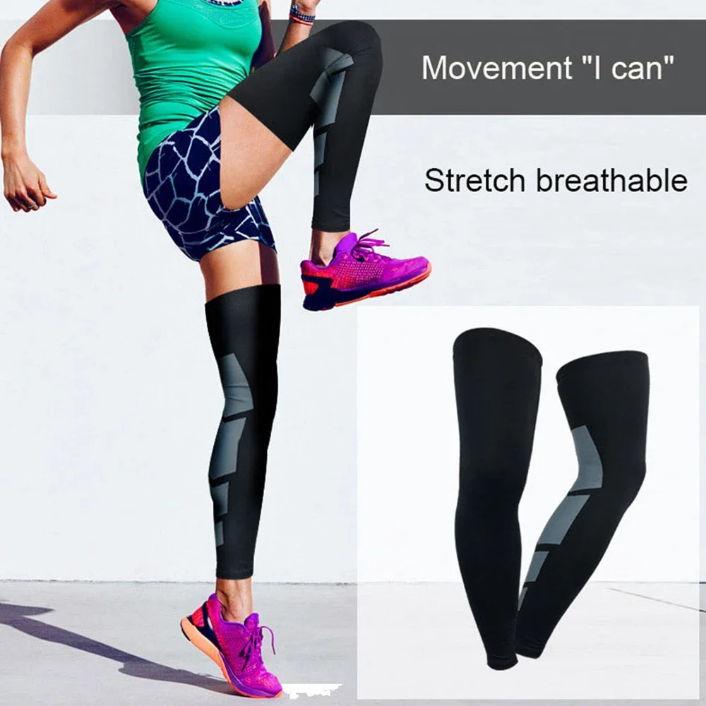 Compression Long Socks 1 Pair Men Women Knee Fitness Knee Pad Anti Slip Support Thigh Long Stockings Leg Thigh Sleeves leg compression sleeves thigh high socks