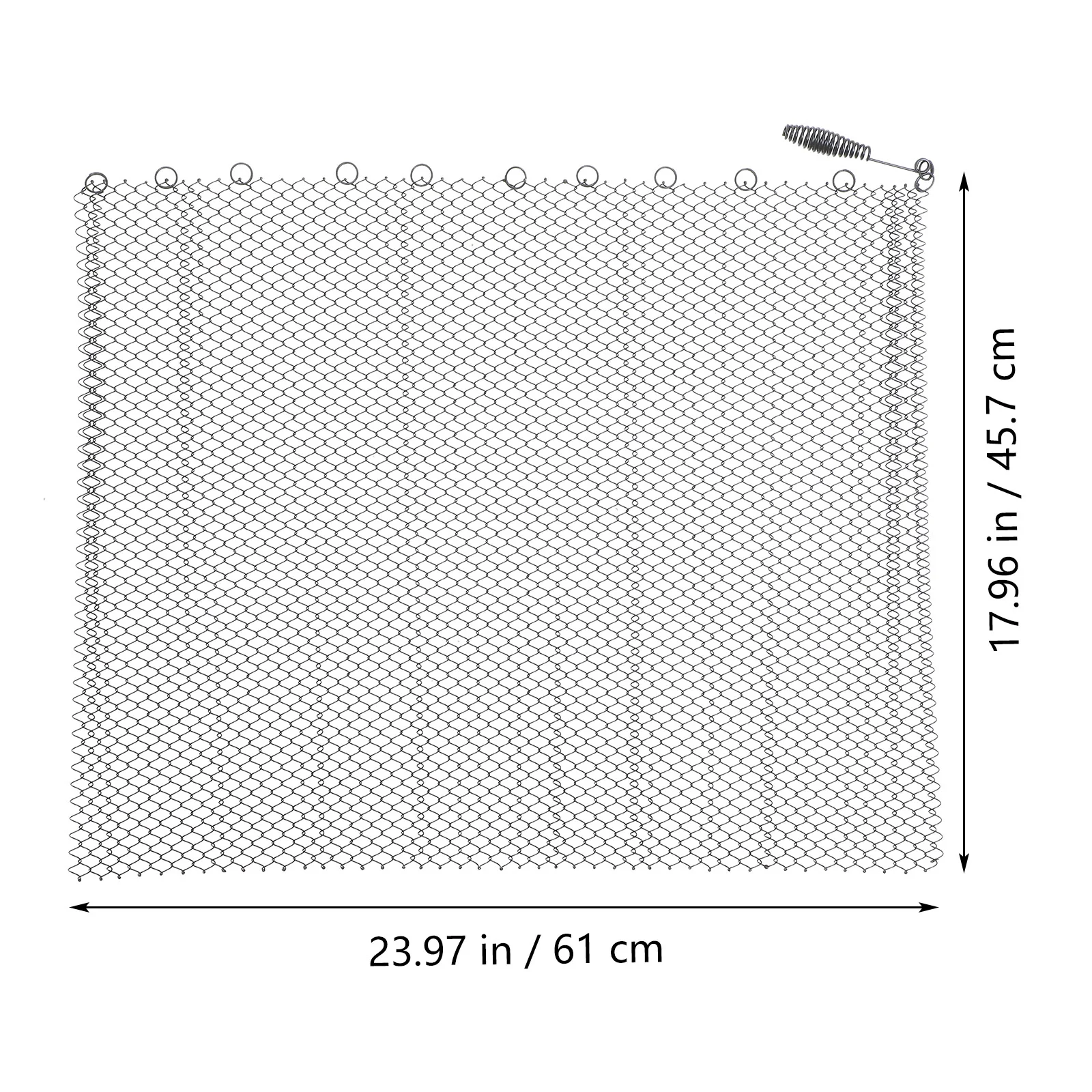 2 Pcs Iron Fireplace Mesh Screens Door Sparks Guard Curtains Hearth Safety Stoves Heating Cooling Vents Fireplace Tools Metal