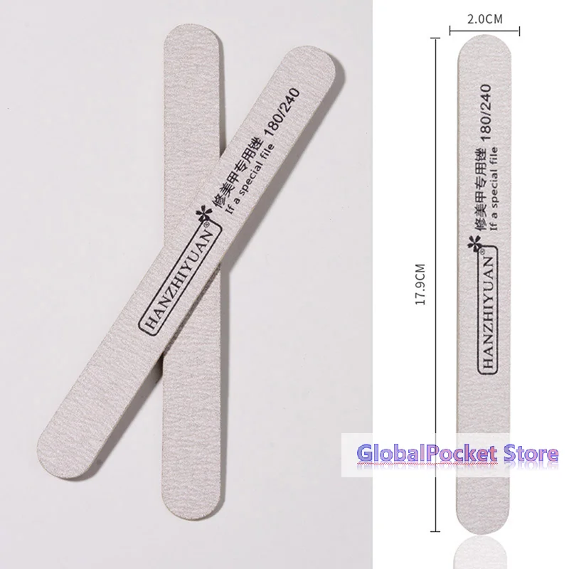 [TG823]10Pcs 네일 파일 나무 네일 아트 샌딩 버퍼 120/180/240 사포 UV 젤 폴리셔 매니큐어 페디큐어 네일 도구