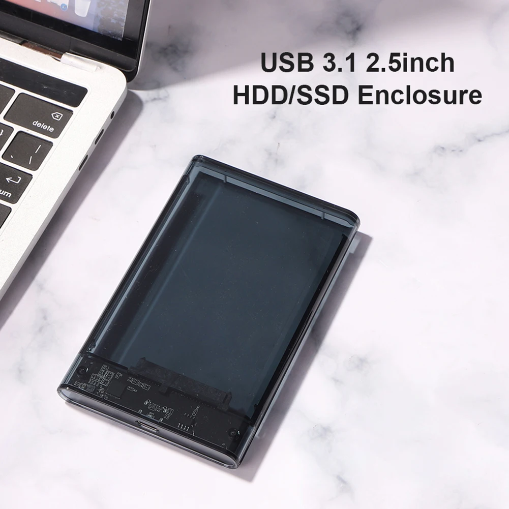 2.5 ġ SSD HDD ϵ ũ ڽ, SATA USB3.1 8TB  HDD ڽ, USB3.0  C Ÿ  ÷  ÷, Ʈ ǻͿ