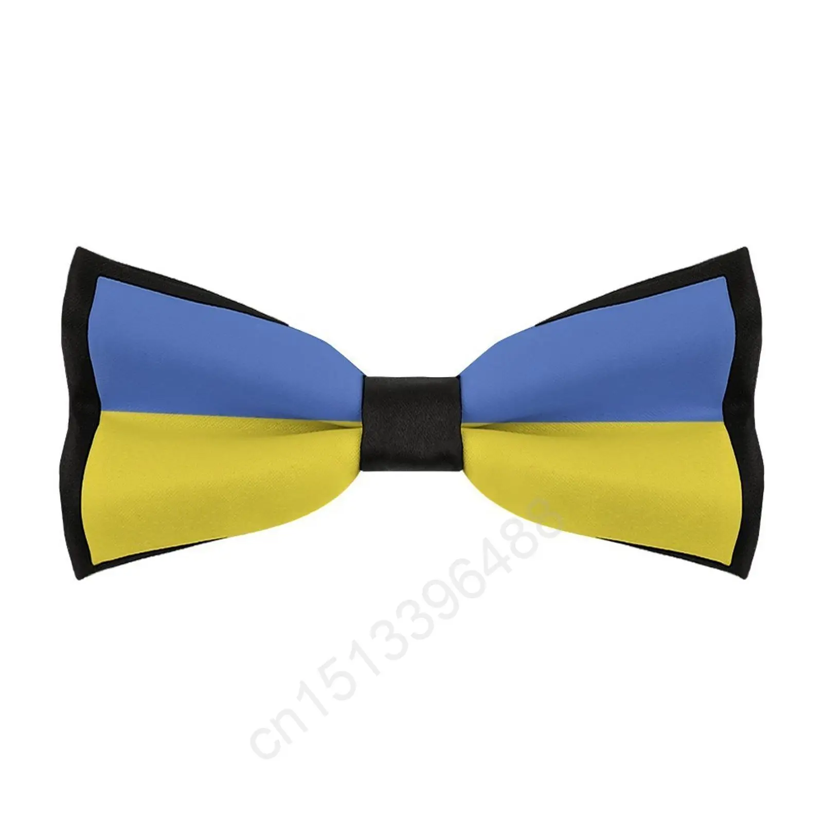 

New Polyester Ukraine Flag Bowtie for Men Fashion Casual Men's Bow Ties Cravat Neckwear For Wedding Party Suits Tie