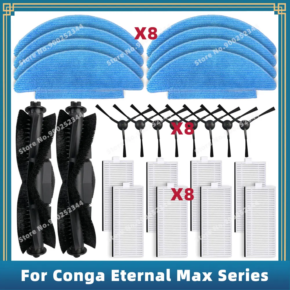 Piezas de repuesto para Robot aspirador Cecotec Conga 8090 Ultra,  accesorios de limpieza, mopa, paño