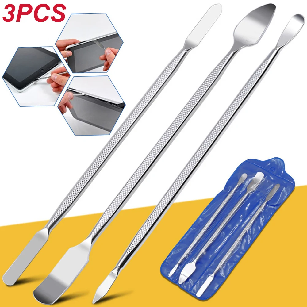 Universal Phone Repair Tools Kit Disassembly Blades Pry Opening Tool Metal Crowbar Disassemble Kit Phone Spatula Hand Tool 3pcs mobile phone repair tool kit 5 in 1 ic chip blades metal disassemble crowbar pry opening hand tools set for cup bga repair