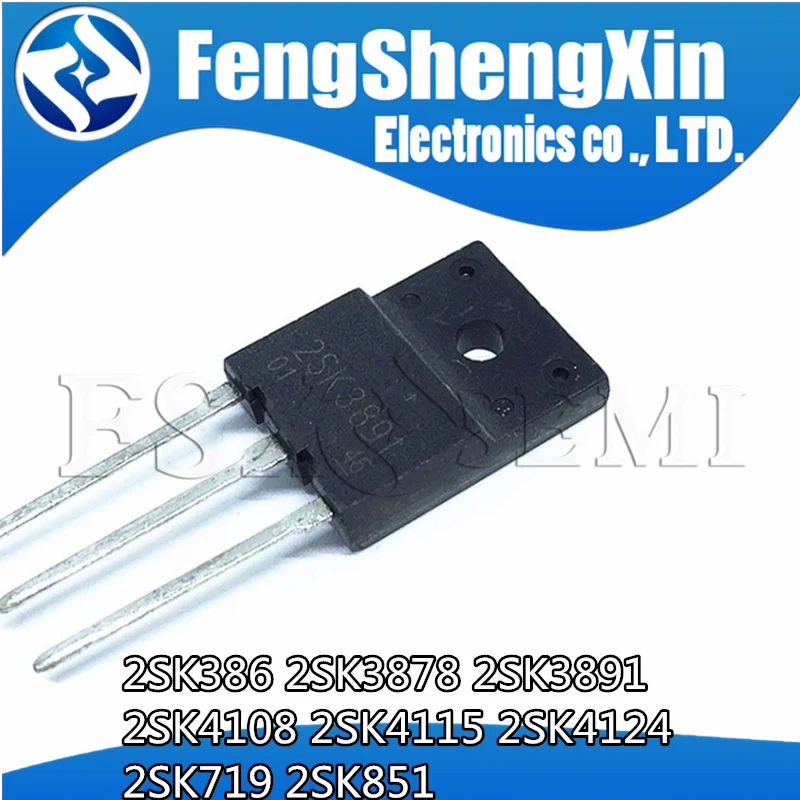 5pcs 2sk386 2sk3878 2sk3891 2sk4108 2sk4115 2sk4124 2sk719 2sk851 To-3p ...