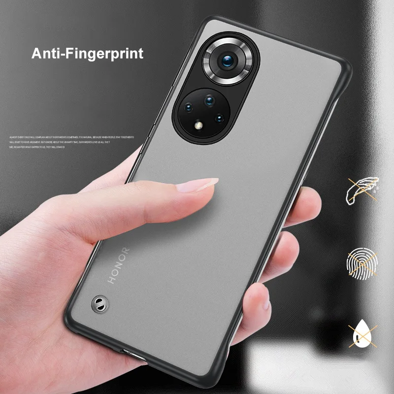 Ultra Matte Frameless Hard PC Phone Case - Shockproof Bumper Protection Cover