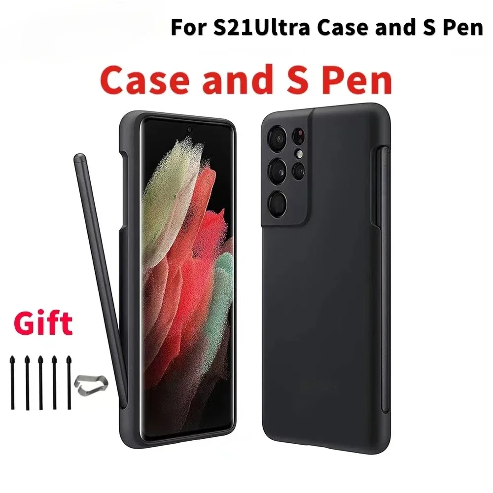 Für Samsung Galaxy S21 Ultra Stylus S Pen mit Hülle Original Silikonhülle Eingebauter Stylus Pen Slot Silikonhülle mit Logo – Detail 1