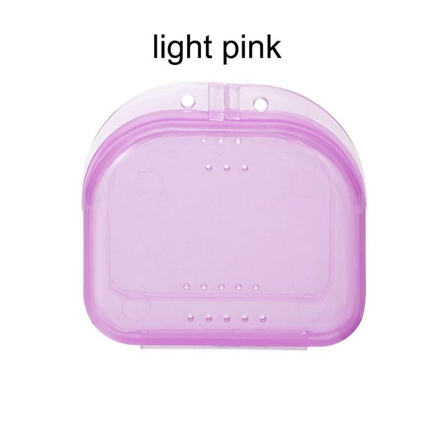Fake Teeth Orthodontic Case Dental Retainer Mouth Guard Denture Storage Box Plastic Oral Hygiene Supplies Organizer