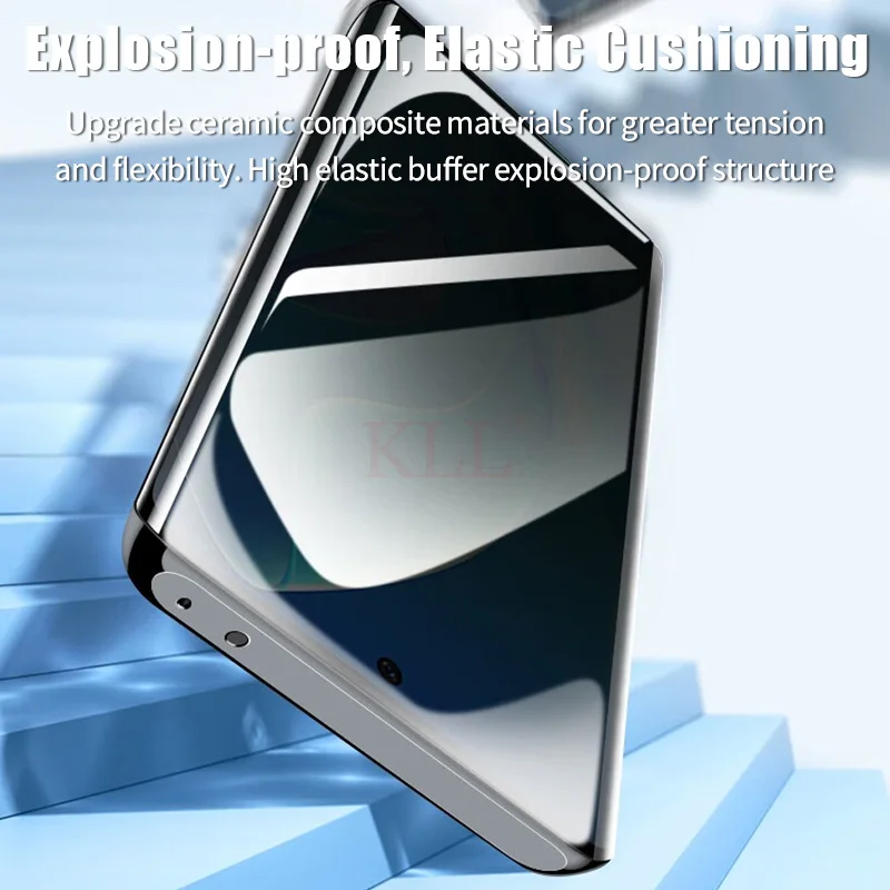 Curvo Anti Spy Ceramic Film Protetor de Tela para Huawei P60 P50 P40 P30 Nova 11 10 Mate 50 40 60 Pro Privacidade 3d - Image 3