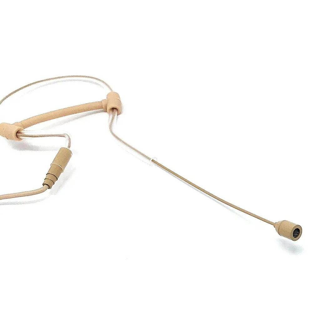 

Quality Beige Single Earhook Headset Mic Headworn Microphone Mini 3-Pin XLR Pyle Upgrade For Stage Houses Of Worship Lecturers