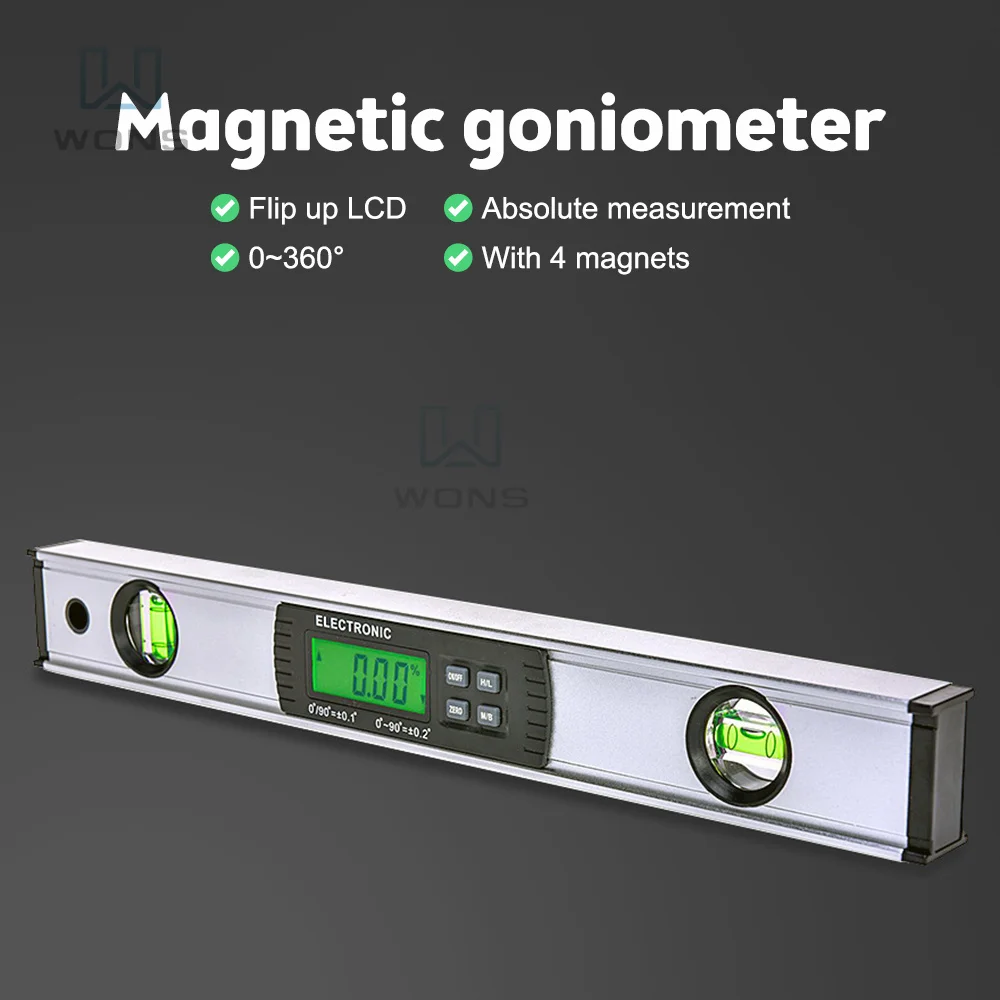 Led Digital Protractor Finder Electronic Level 360 Degree Inclinometer